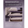 Комплект постельного белья на резинке Сатин-Жаккард Тессоро MTR008 Евро простыня 180×200×30 см, 4 наволочки Серо-сиреневый