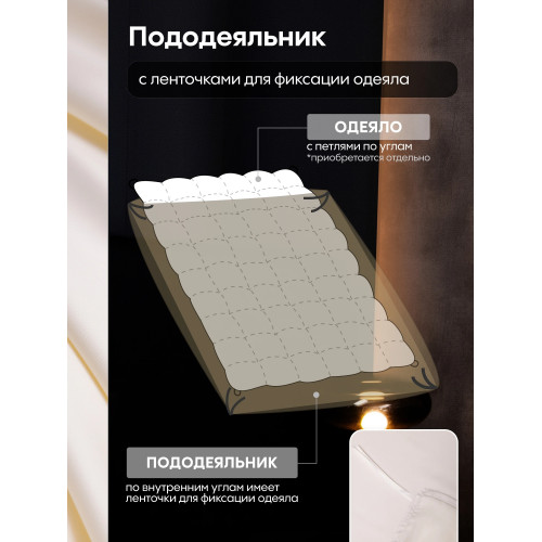 Комплект постельного белья Однотонный Сатин Премиум OCP005 Евро пододеяльник 200×220 см, 4 наволочки Белый