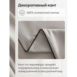 Комплект постельного белья Однотонный Сатин Элитный на резинке OCER002 2 спальный простыня 180×200×30 см, 4 наволочки Светлый серо-серебри…