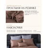 Комплект постельного белья на резинке Сатин Velvet Premium/Вельвет Премиум с Одеялом VPR003 Евро простыня 140×200×25 см, 4 наволочки Серый