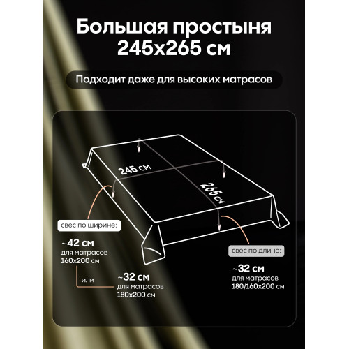 Комплект постельного белья Однотонный Сатин Премиум OCP009 Евро пододеяльник 200×220 см, 4 наволочки Светло-зеленый
