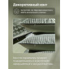 Комплект постельного белья на резинке Сатин-Жаккард Тессоро MTR003 Евро простыня 160×200×30 см, 4 наволочки Серовато-зеленый