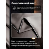 Комплект постельного белья Однотонный Сатин Премиум на резинке OCPR006 Евро простыня 180×200×30 см, 4 наволочки Серебристый